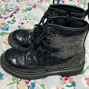 JUNIOR 1460 GLITTER LACE UP BOOTS